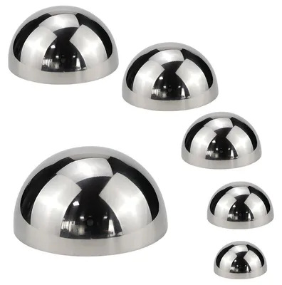 6er-Set Edelstahl-Spiegelkugeln, 51-100 mm, poliert