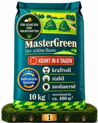 Produktbild von Premium Schattenrasen Samen schnellkeimend 10kg = 400m²