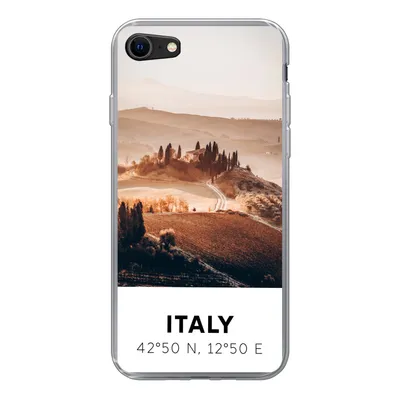 Produktbild von MuchoWow® Handyhülle Schutzhülle Hülle für iPhone SE 2022 Toskana - Italien - Sommer Silikon Softcase Handy Hülle - Schutzhülle