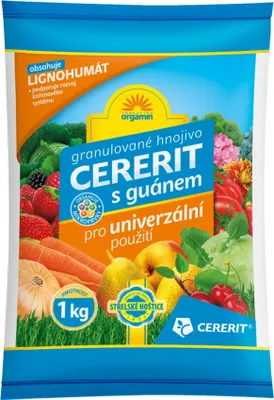 Obrázok produktu pre Granulované hnojivo CERERIT s guánom univerzálne 1 kg