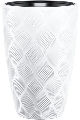 Produktbild von Flow Slim 30 Runder Blumentopf | Weiß