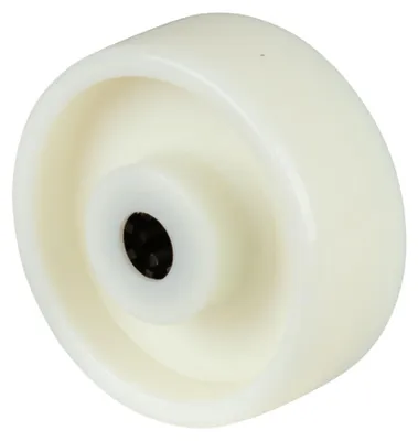 Produktbild von BS Rollen BS Kunststoffrad B10, PP, Rad-Ø 80 mm, Radbreite 30 mm, Tragkr. 125 kg, Rollenlager, Lauffl. Kunststoff weiß