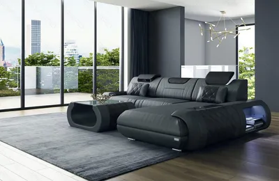 Produktbild von Ecksofa Rimini – Leder, Modern und Komfortabel