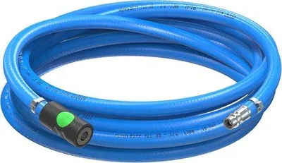 Image de Kit de tuyau de compresseur en PVC 13 mm - 3 m avec embout de sécurité