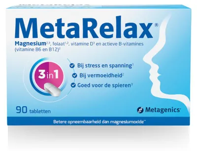 Produktbild von Metagenics MetaRelax Magnesium (90 Tabletten)