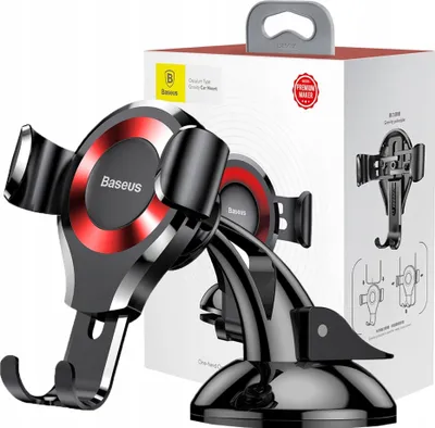 Image de Baseus Osculum Car Gravity Holder for Phone (Rouge)