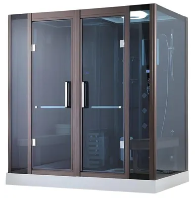 Obrázek produktu pro Dampfbadkabine Sauna-Duschkombination Saunakabine Wellnessdusche 200x130 cm