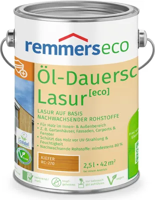 Produktbild von Remmers Öl-Dauerschutz-Lasur [eco] kiefer (RC-270) 2,5 l, Holzlasur aussen