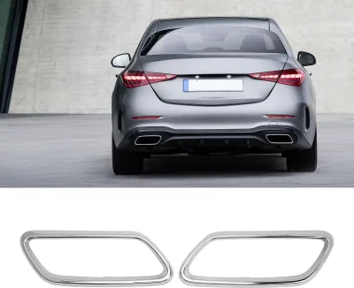 Obrázok produktu pre Kryt výfuku, kryt, náhrada za Benz triedy C W206 S206 AMG Line od roku 2022, galvanicky pokovovaný