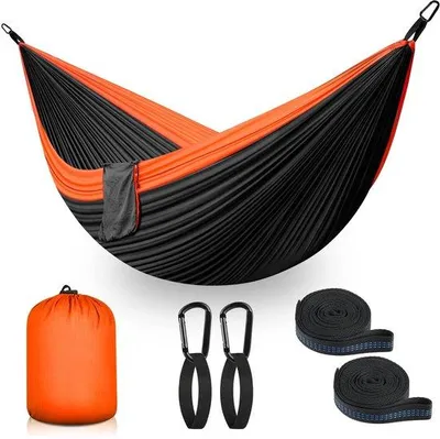 Produktbild von Ibenzoa® Outdoor Camping Hängematte für 2 Personen – 300 x 200 cm, ultraleicht 700 g, Tragkraft 300 kg, Fallschirm-Nylon
