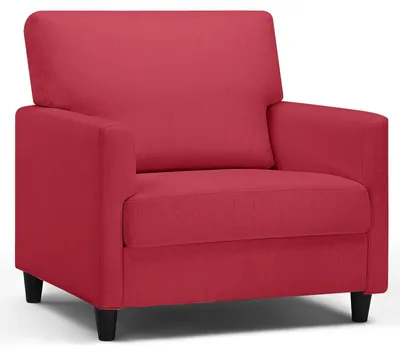 Image de Fauteuil - Fauteuil de relaxation - Fauteuil confortable - Housse en lin doux - Rembourrage en mousse épaisse - Design ergonomique