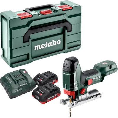 Zdjęcie produktu dla Wyrzynarka akumulatorowa Metabo ST 18 L 90 18 V 90 mm + 2x akumulator LiHD 4,0 Ah + ładowarka + metabox