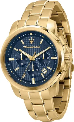Produktbild von Maserati Edelstahl Armband-Uhr Chronograph SUCCESSO Herren gold D2UMAR8873621021