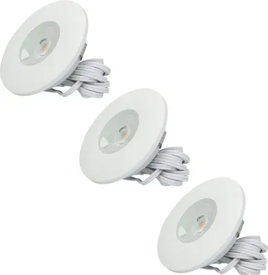 Produktbild von hoftronic LED Einbaustrahler 3x3W 300 Lumen 2700K Weiß IP44 flach