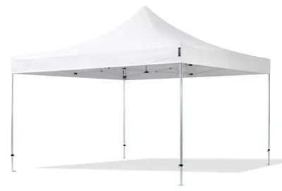Produktbild von TOOLPORT 4x4m Aluminium Faltpavillon, ohne Seitenteile, weiß