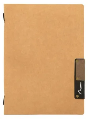 Menühülle, wasserdicht, 24,9 x 17,5 cm, beige