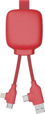 Produktbild von XOOPAR, Powerbank mit Multikabel 3000mAh, Rot
