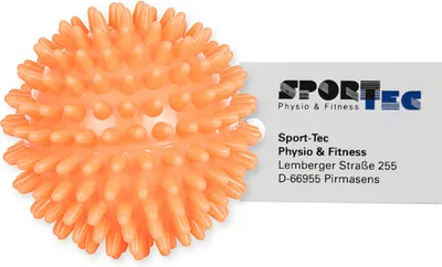 Produktbild von Igelball Massageball Reflexzonen Massage Selbstmassage soft 6 cm neon-orange