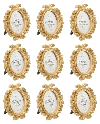Produktbild von Set aus 9 Mini-Bilderrahmen in Gold
