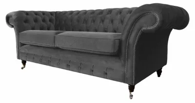 Immagine prodotto di Divano a 3 posti in tessuto Chesterfield Couch Sofas Upholstery Design Furniture