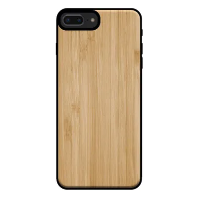 Image de Smartphonica Coque pour iPhone 7/8 Plus avec
aspect bois - coque arrière en bois artificiel de bambou - Marron