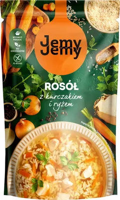Zdjęcie produktu dla JemyJemy Rosołek z kurczakiem i ryżem 450g