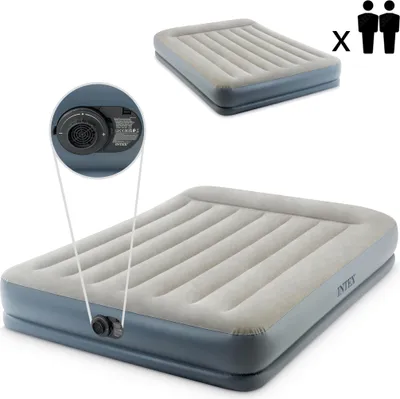 Immagine prodotto di Materasso gonfiabile doppio Intex 203x152cm con pompa 64118ND