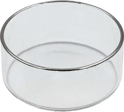 Produktbild von Teelichthalter für Maxi-Teelichter Klarglas mit 18k Platinrand Ø 60mm