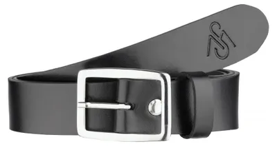 Produktbild von Merry Style Damen Gürtel Ledergürtel 3 cm Breit D41 (Schwarz-1/Rechteckige Schnalle, 85cm)