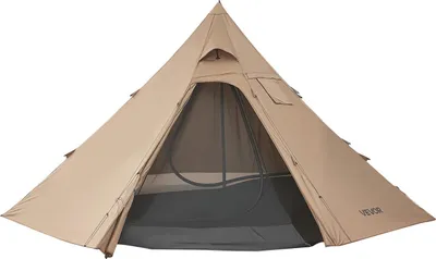 Produktbild von VEVOR Campingzelt für 4 Personen, Tipi-Zelt mit Ofenanschluss & Innenzelt, tragbare Wintercampingzelte mit Schneefang, wasserdichte 4-Jahreszeiten-Schutzzelte zum Angeln & Rucksackreisen