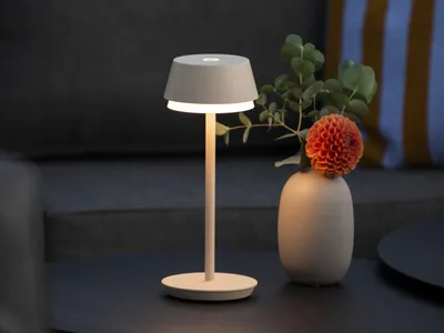 Produktbild von Konstsmide LED USB-Tischleuchte RGBW Lyon in Sandfarben 2,5W 120lm IP54, 7830-330