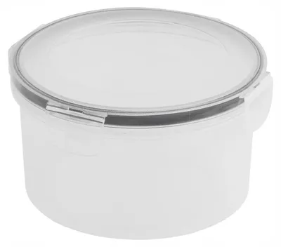 Produktbild von Runder Lebensmittelbehälter mit Deckel, auslaufsicher BPA-frei, 750 ml, transparent 1 St.