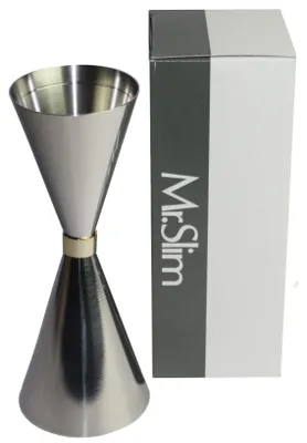 Jigger Cocktail-Dosierer 30-45 & 60-90 ml, Edelstahl, Silber