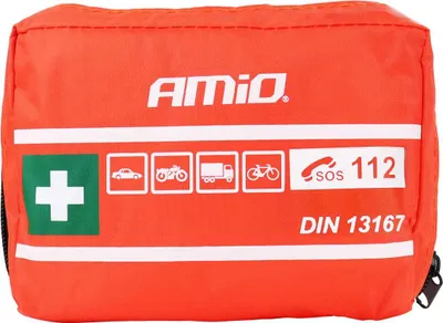 Zdjęcie produktu dla Apteczka samochodowa pierwszej pomocy DIN 13167 mini AMIO-01692