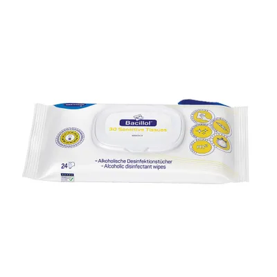 Produktbild von HARTMANN Desinfektionstücher Bacillol® 30 Sensitive Tissue, 24 Tücher