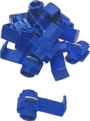 Produktbild von baytronic 10x Schnellverbinder / Spannungsdieb blau