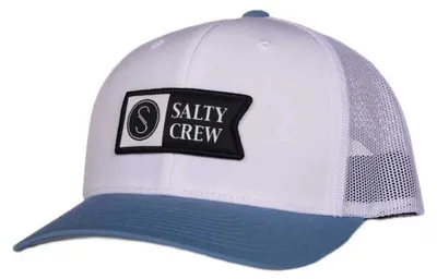 Produktbild von Salty Crew Pinnacle 2 Retro Trucker Kappe Weiß  Mann Weiß One Size