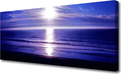 Produktbild von Tulup Leinwand-Bilder 125x50 Wandbild Canvas Kunstdruck Meer Sonne Landschaft