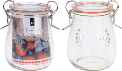 Produktbild von Koopman Glasgefäß mit Dichtung 500 ml