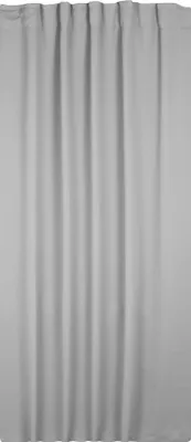 Produktbild von Verdunklungsvorhang weiß grau 295x245 cm Kräuselband extra breit Vorhang Gardine