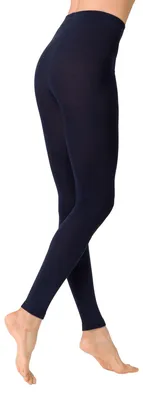 Immagine prodotto di Leggings da donna KUNERT, cotone e lana morbida, senza elastico in vita, colore blu navy, taglia 42/44