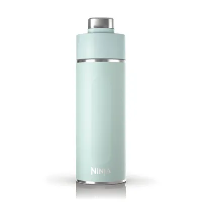 Obrázek produktu pro Ninja Thirsti Wasserflasche/Thermobecher to go, 530ml, auslaufsicherer Deckel, für kohlensäurehaltige, heiße & kalte Getränke, dreifach isolierter Travel Mug, Edelstahlflasche, Mint, DW1801EUUKMT