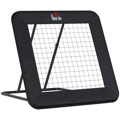 Produktbild von Fußballtor klappbar Rebounder Rückprallwand 5-stufig verstellbar für Mehrsportarten 128x118x108-120cm