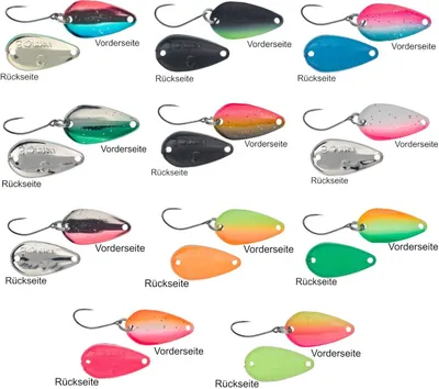 Produktbild von Gunki Spoon Reinbo Sway 2g 2,33cm - Forellenblinker , Gunki Farben:BLUE PINK / BLUE FLUO