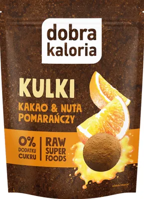 Produktbild von Kulki kakaowe o smaku pomarańczowym 65 g