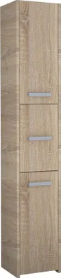 Produktbild von Badschrank 3 Türen Badezimmerschrank Hochschrank Badmöbel Schrank Modern 170x40c, Farbe:Sonoma