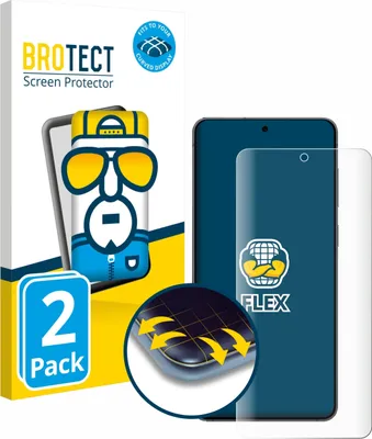 Produktbild von 2x BROTECT Fullscreen Schutzfolie für Samsung Galaxy S25 Edge Displayschutz Folie Fullcover Klar Transparent