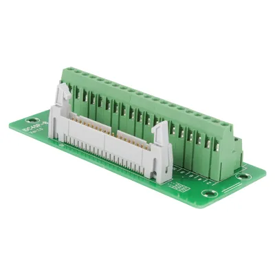 Image de IDC40P 40Pin Male Header Breakout Board Terminal Block Connector PLC Interface with Bracket