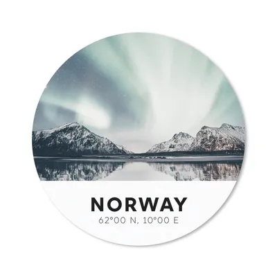 Produktbild von MuchoWow® Mauspad Mousepad Norwegen - Gletscher - Nordlichter 40x40 cm - Mousepads - Maus Mat - Pad - Mausunterlage - Schreibtisch Accessoires