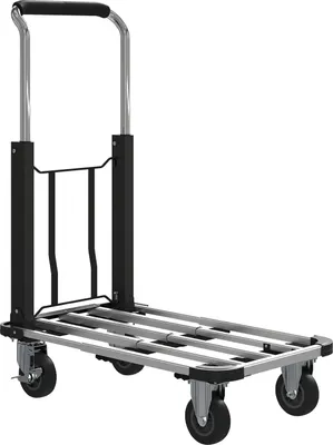 Zdjęcie produktu dla Wózek składany, udźwig 150 kg, regulowany uchwyt, czarny